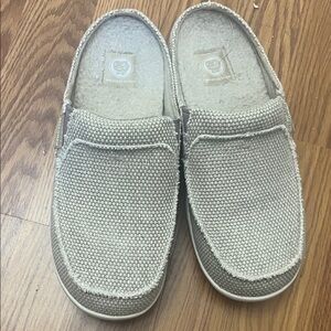 Men’s gecko man slip on loafers Sherpa lined walk hero